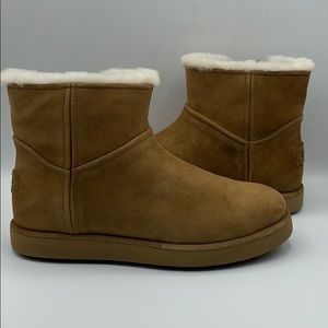 UGG Classic Mini Blvd Chestnut Suede Wool Size 9